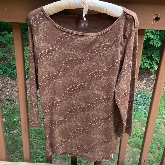 Columbia brown cotton top - Picture 1 of 8